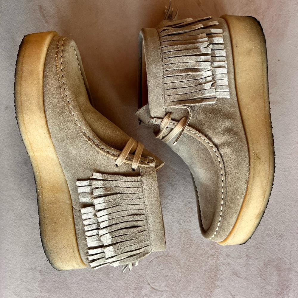 Womens Ariadne Craft  Grey Suede | Clarks Wallabees size 7.5 - Picture 7 of 7